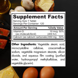 Zaytun Vitamins Calcium Supplement bottle side view