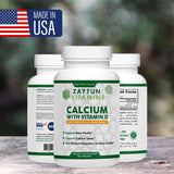 Zaytun Vitamins Calcium Supplement on a wooden table