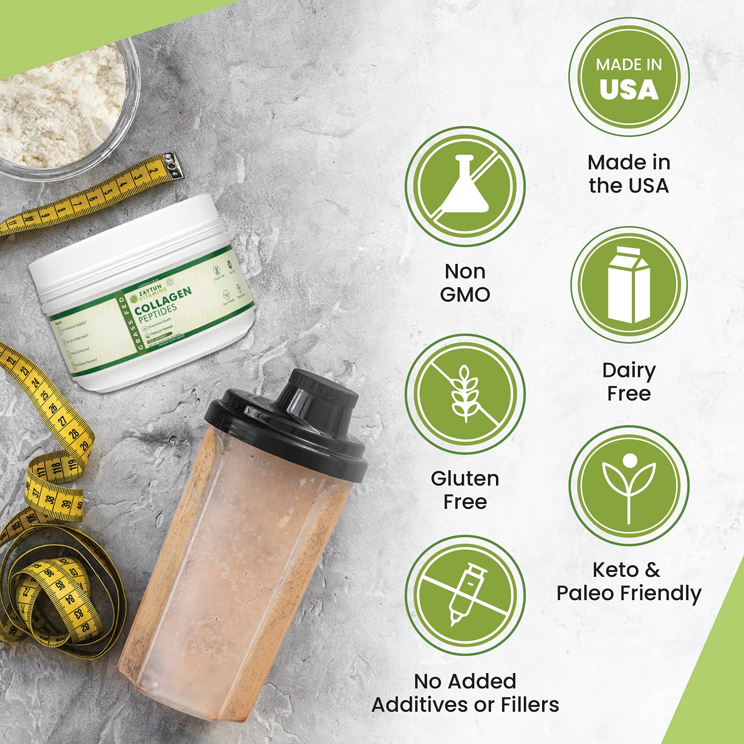 Zaytun Vitamins Collagen Peptides nutritional information