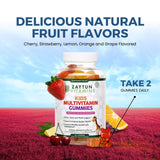 Zaytun Vitamins Kids Multivitamin Gummies with a child holding them