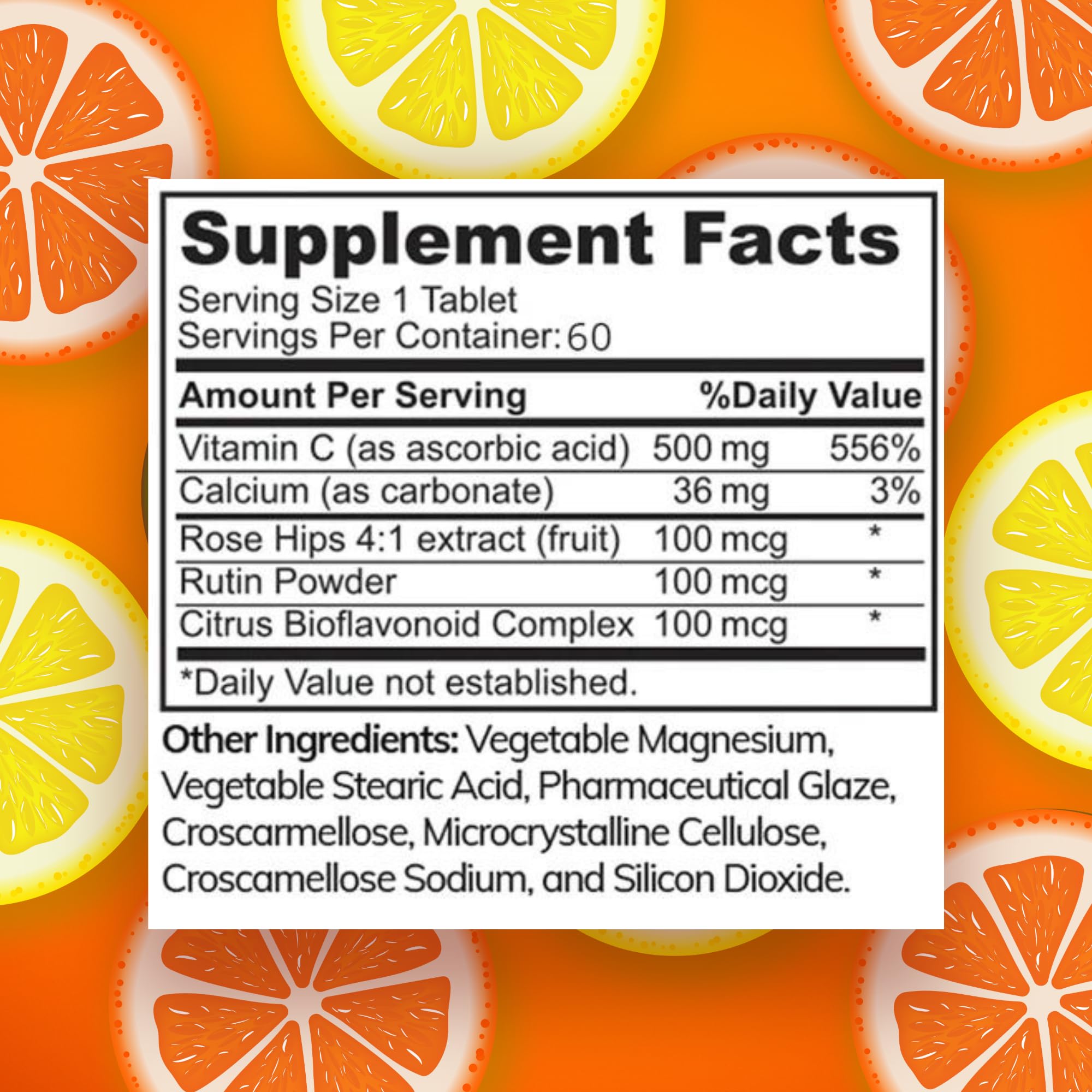 Zaytun Vitamins Vitamin C 500mg packaging side view