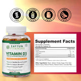 Zaytun Vitamins Vitamin D3 Gummies 2000 IU bottle with label