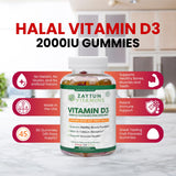 Zaytun Vitamins Vitamin D3 Gummies 2000 IU close-up of gummies