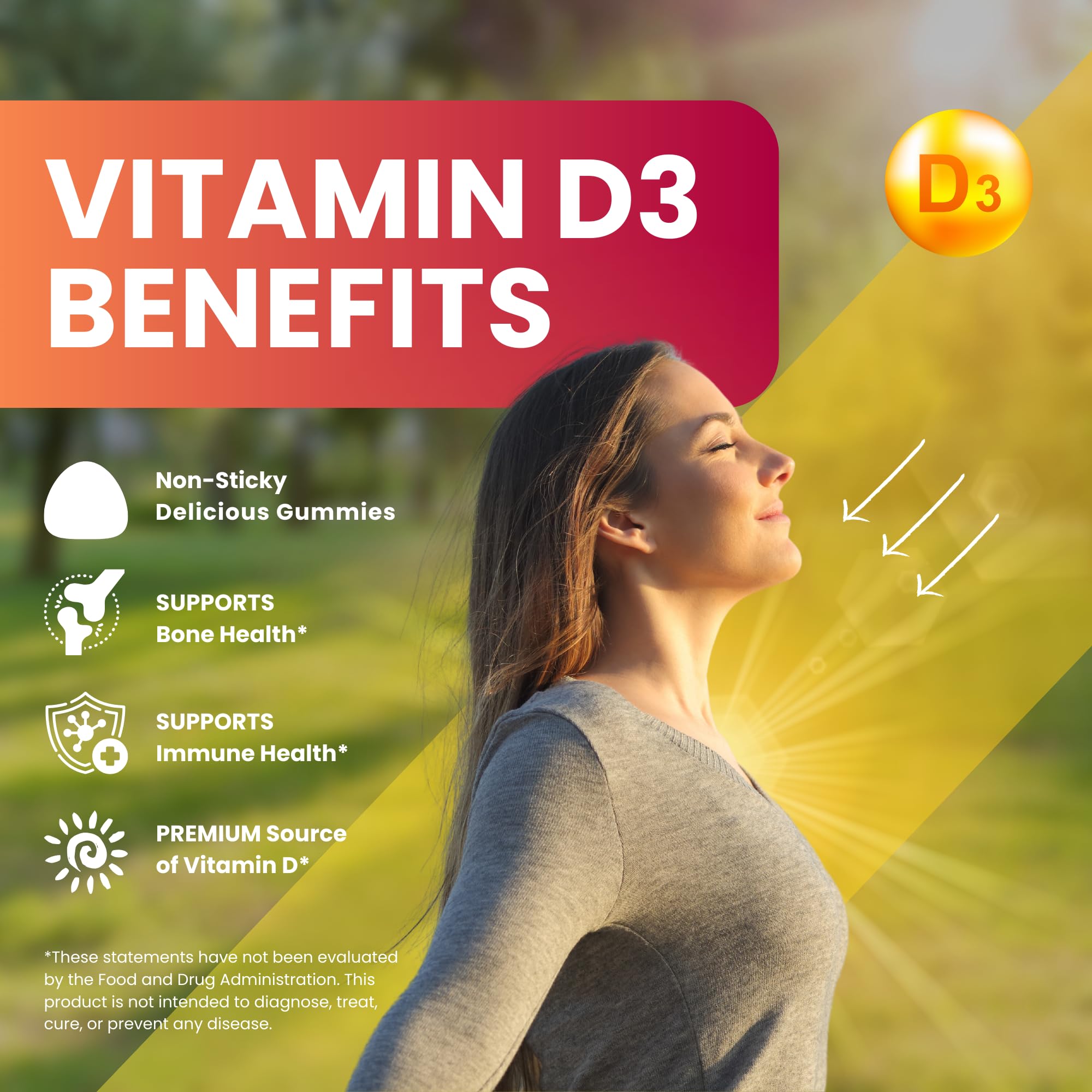 Zaytun Vitamins Vitamin D3 Gummies 2000 IU gummies in hand