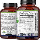 Zazzee Bilberry Extract 20:1 capsules in a hand