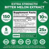 Zazzee Bitter Melon Extract bottle side view