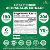 Zazzee Extra Strength Astragalus Extract bottle side view