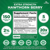 Zazzee Extra Strength Hawthorn Berry Extract capsules close-up