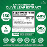 Zazzee Extra Strength Olive Leaf Extract bottle side view