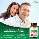 Zazzee Extra Strength Pomegranate Extract side view