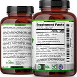 Zazzee Green Tea Extract capsules in hand