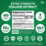 Zazzee Mullein Extract bottle with label details