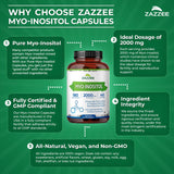 Zazzee Myo-Inositol Capsules 2000mg lifestyle scene