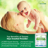 Zazzee Myo-Inositol Powder 2000mg with scoop