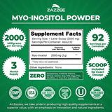 Zazzee Myo-Inositol Powder container with scoop