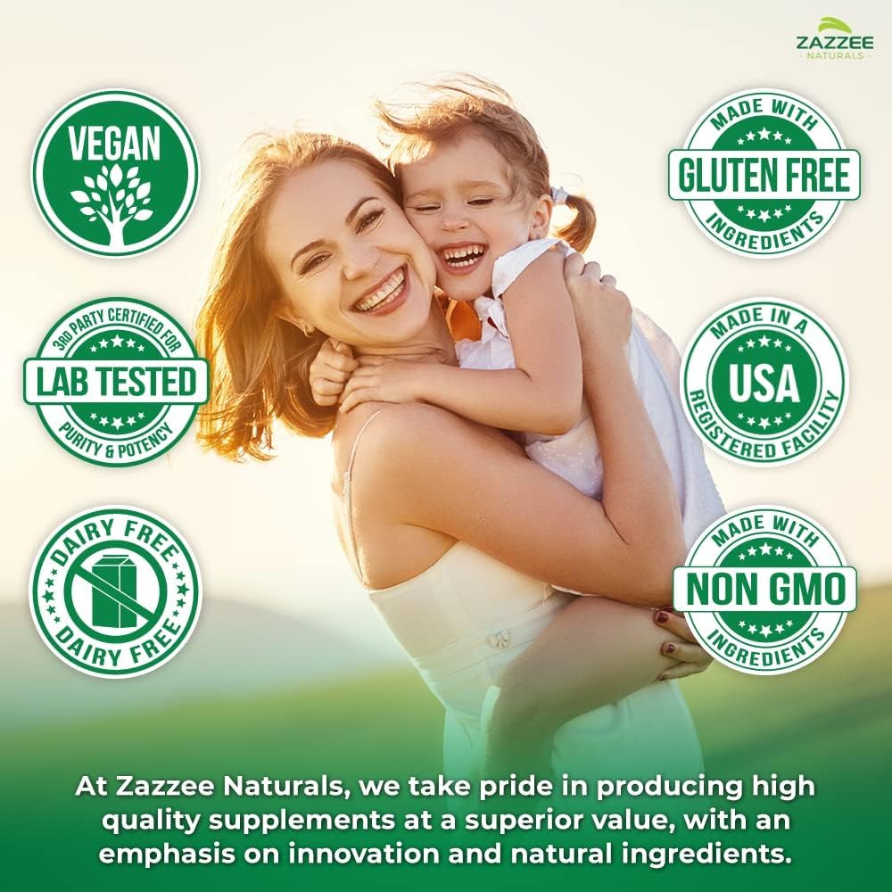 Zazzee Myo-Inositol Powder on a kitchen counter