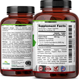 Zazzee Organic Black Elderberry Extract packaging details