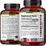Zazzee Organic Cranberry Capsules 500mg with a glass of water