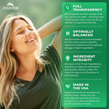 Zazzee Organic D-Mannose Capsules with a natural background