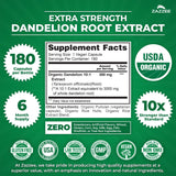 Zazzee Organic Dandelion Root Extract bottle side view