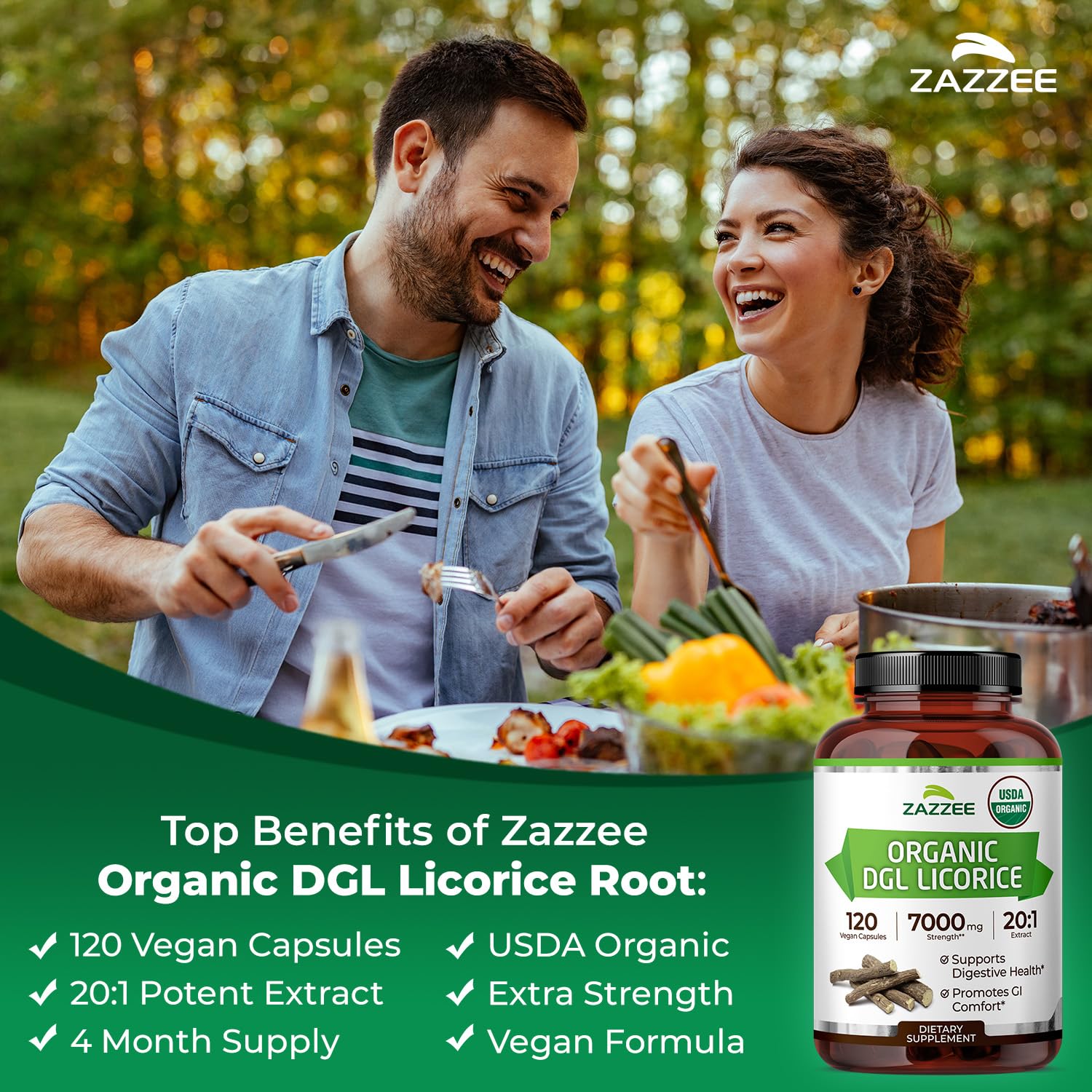 Zazzee Organic DGL Licorice Extract ingredients list