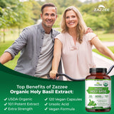 Zazzee Organic Holy Basil Extract 10:1 ingredients list