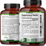 Zazzee Organic Lemon Balm Extract with a measuring spoon
