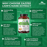 Zazzee Organic Lion’s Mane Extract in a lifestyle setting