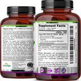 Zazzee Organic Milk Thistle Capsules 90 Count with a glass of water
