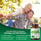 Zazzee Organic Moringa Extract ingredients list