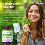 Zazzee Organic Odorless Garlic Extract bottle with cap