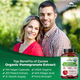 Zazzee Organic Pomegranate Extract ingredients list