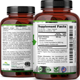 Zazzee Organic Rhodiola Extract with a green plant background