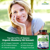 Zazzee Organic Wild Blueberry Extract ingredients list