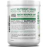 Zazzee Spirulina Powder packaging with product information