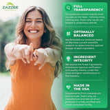 Zazzee Valerian Root Extract 120 Capsules with measuring spoon