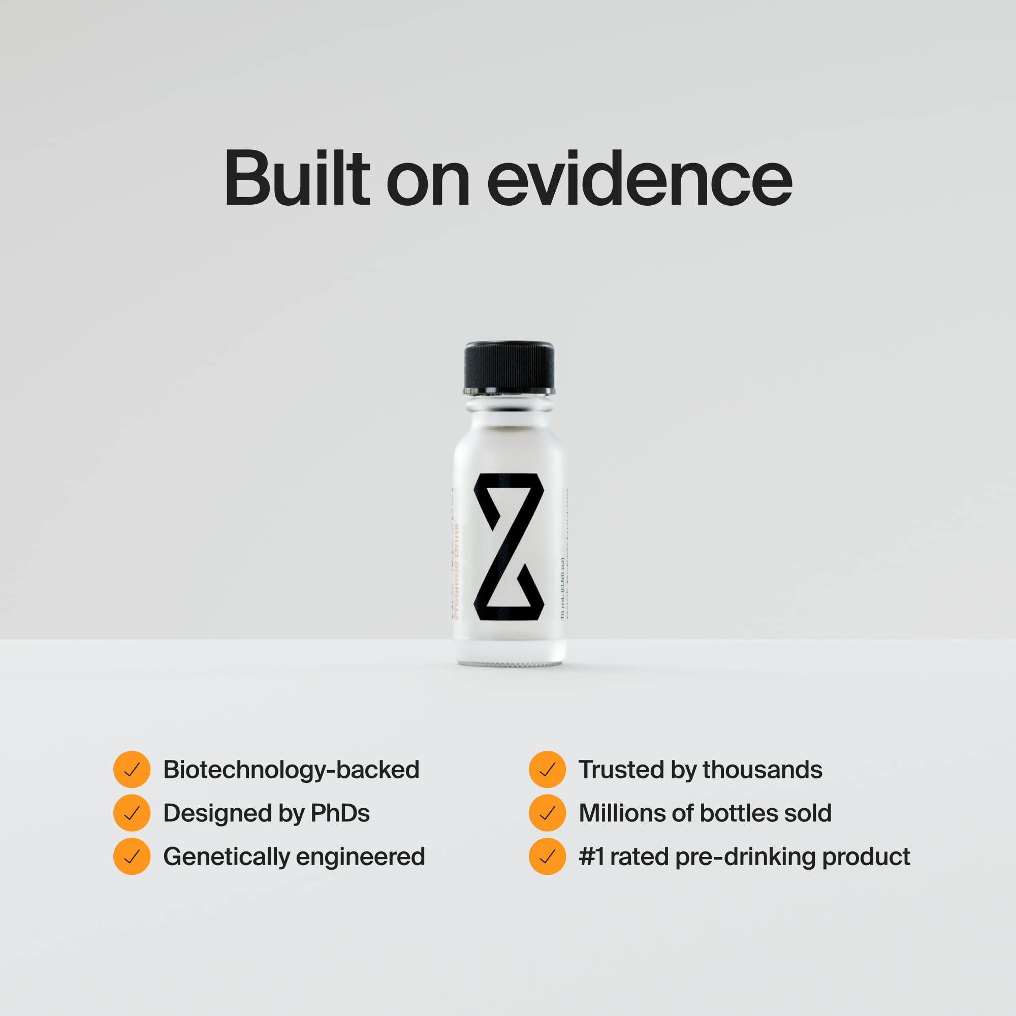 ZBiotics Pre-Alcohol Probiotic Drink close-up