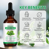 ZBQIEX Lemon Balm Tincture 60ml bottle side view