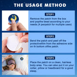 Zcokail Sleep Patches applied on pillow