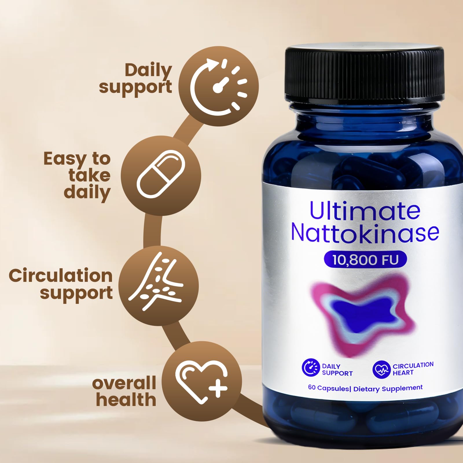zdiwond Ultimate Nattokinase capsules in hand