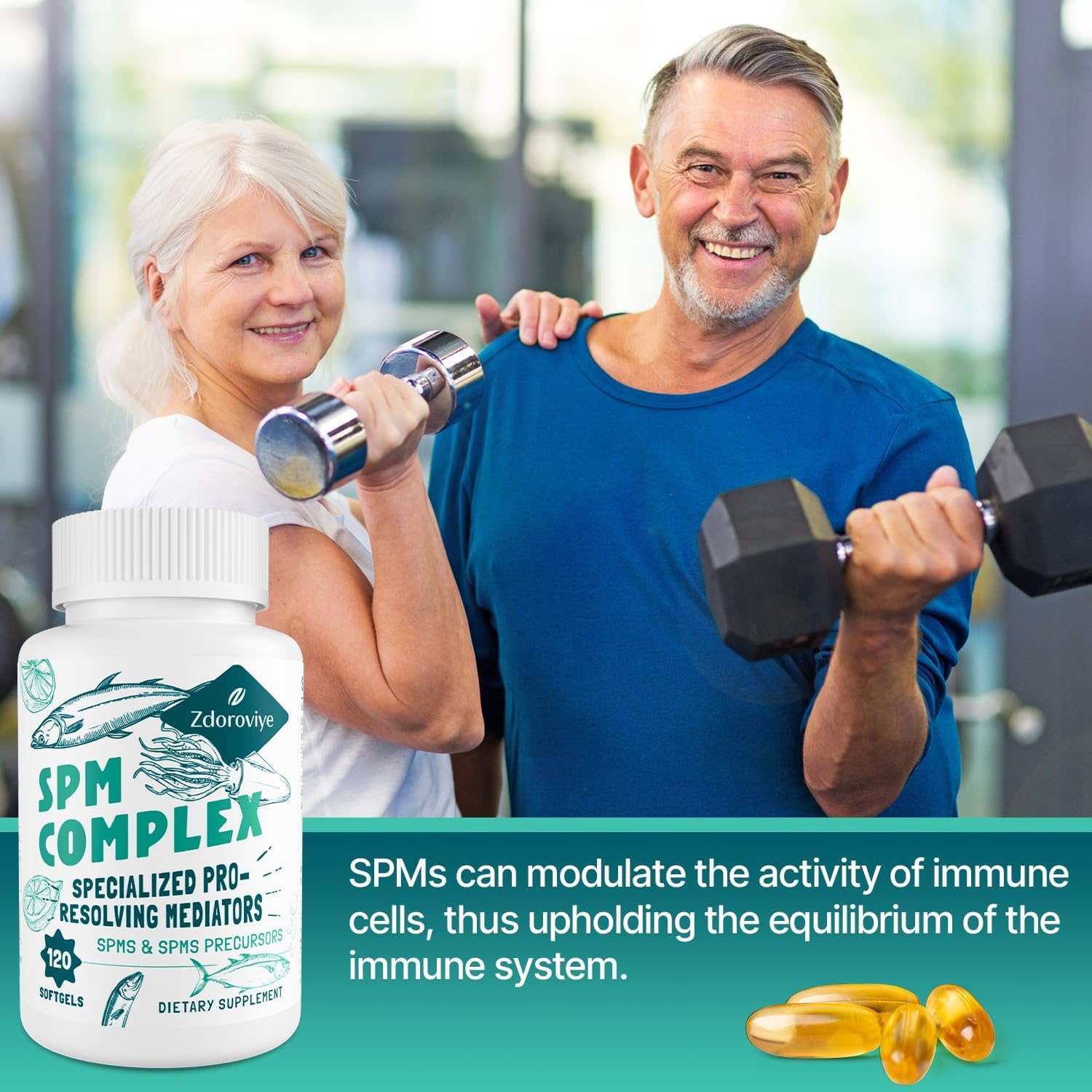 Zdoroviye Omega-3 Premium Formula 50g lifestyle scene