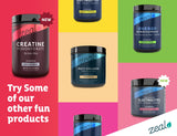Zeal Naturals Creatine Monohydrate mixed in a glass of water