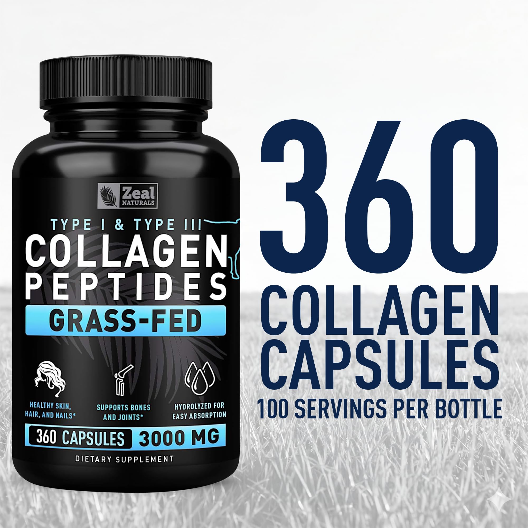 Zeal Naturals Hydrolyzed Collagen Peptides 290g lifestyle scene