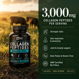 Zeal Naturals Hydrolyzed Collagen Peptides 290g side view