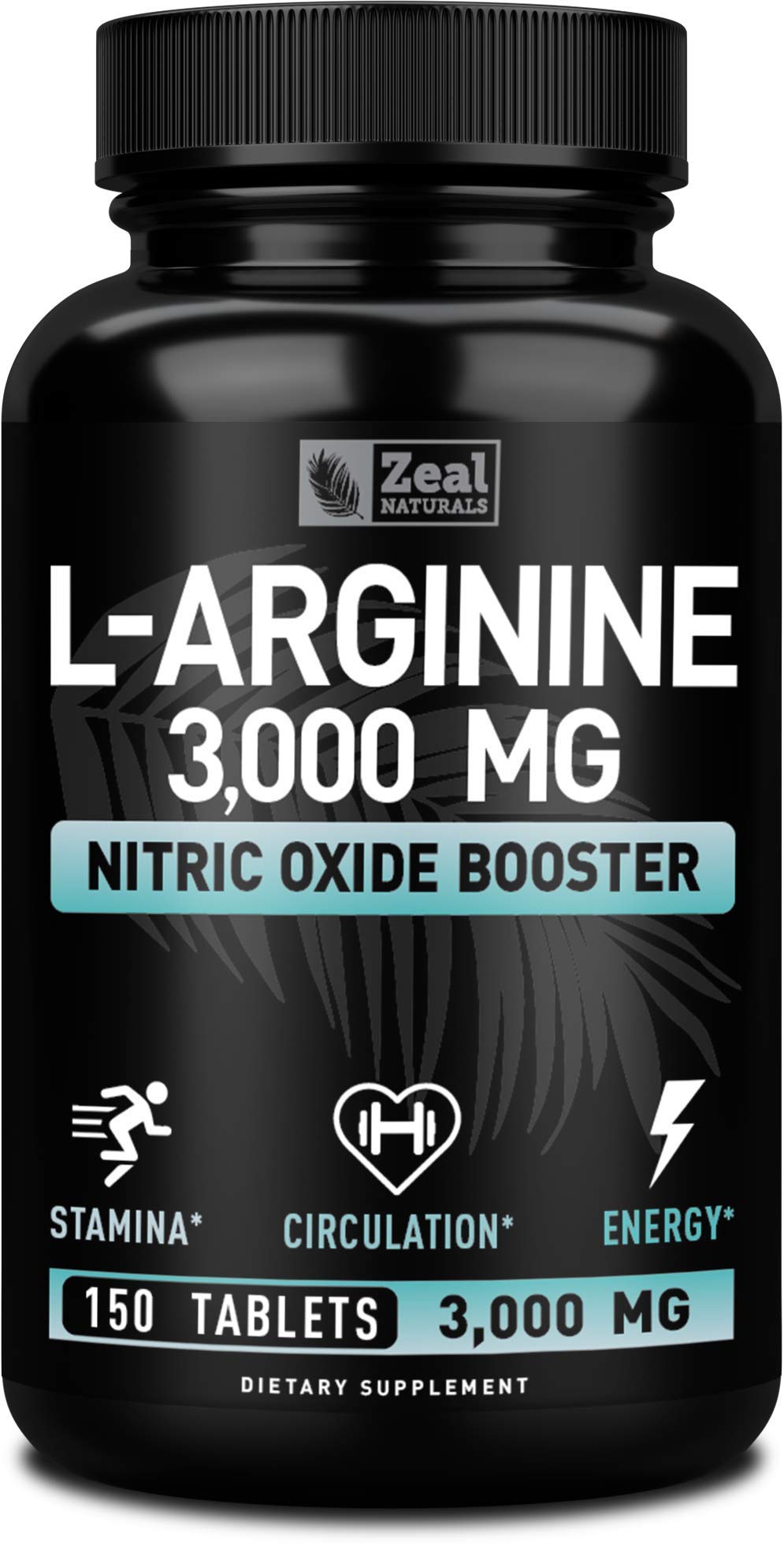 Zeal Naturals L-Arginine supplement bottle front view