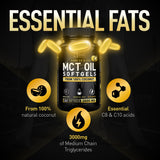 Zeal Naturals MCT Oil Softgels with coffee cup