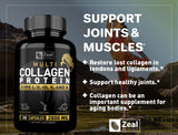 Zeal Naturals Multi Collagen Peptides 180 Capsules back view