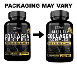 Zeal Naturals Multi Collagen Peptides 180 Capsules in a gym setting