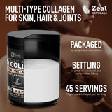 Zeal Naturals Multi Collagen Protein Powder 454g with fruits