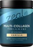 Zeal Naturals Multi Collagen Protein Powder 490g front view
